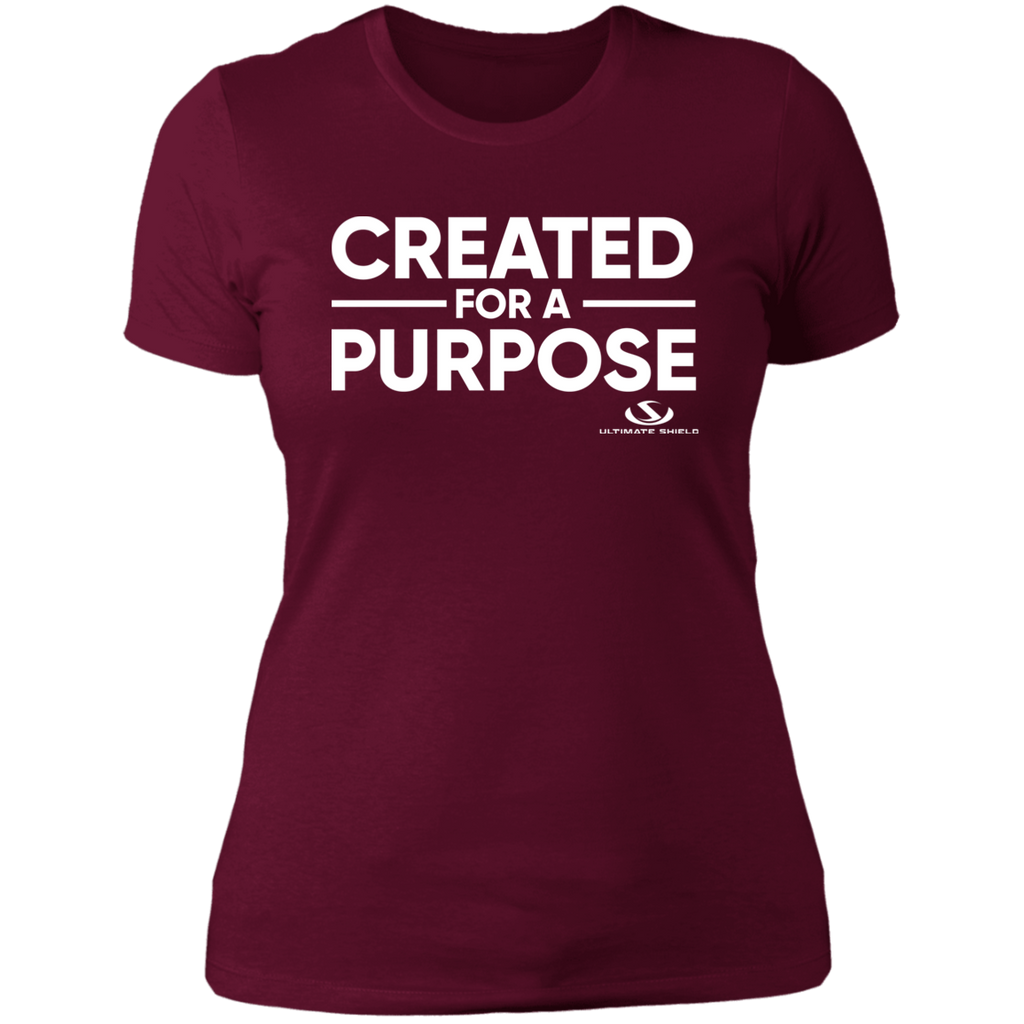 CREATED FOR A PURPOSE  Ladies' Boyfriend T-Shirt
